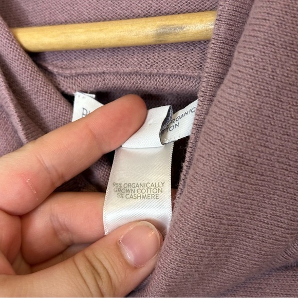 Pure Jill Organic Cotton Cashmere Blend Cowl Neck Knit Oversized Poncho XL Comfy - Picture 6 of 6